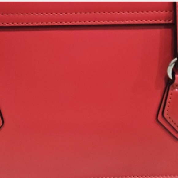 CYBER SPECIAL Red Italian Leather Cromia Handbag - Picture 6 of 12